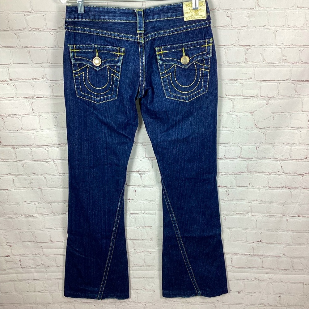 Y2K Vintage True Religion Joey Super T Bootcut Flare Jeans Size 28x31 Low Rise